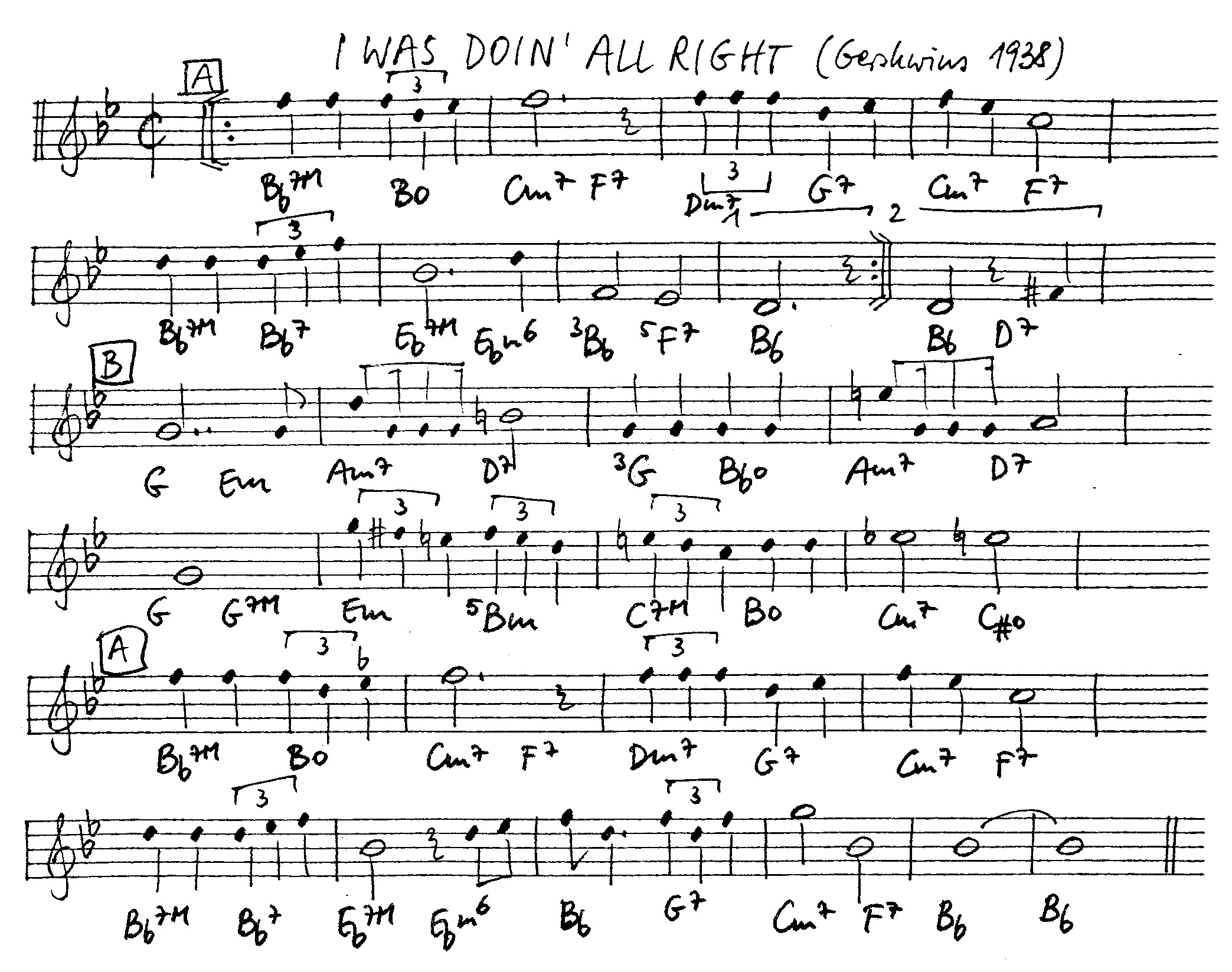 i was doing alright leadsheet – book us for your next 20s or gatsby event